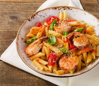 Try Herbal Magic's Grilled Shrimp & Tomato Pasta!